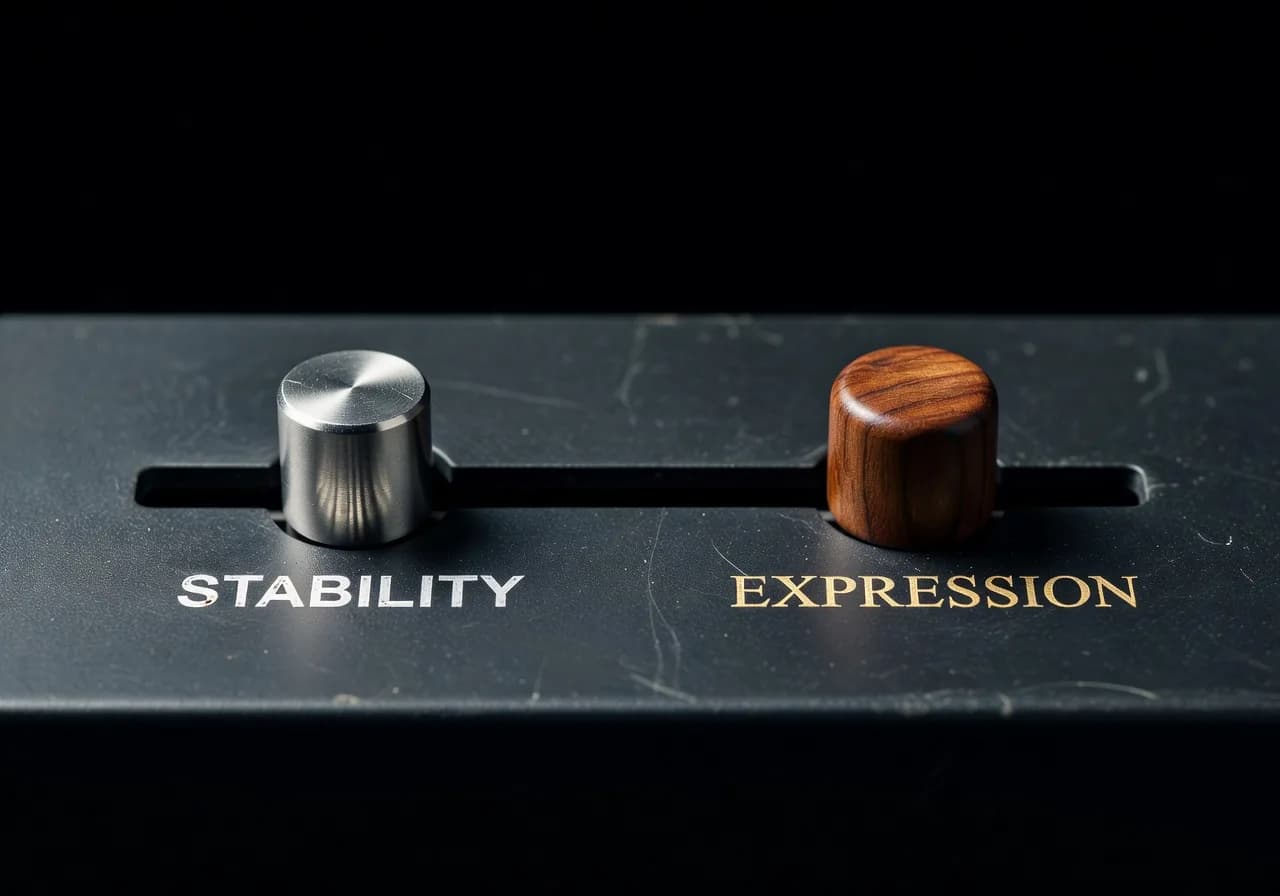 Réglages expressivité et stabilité Réglages expressivité et stabilité