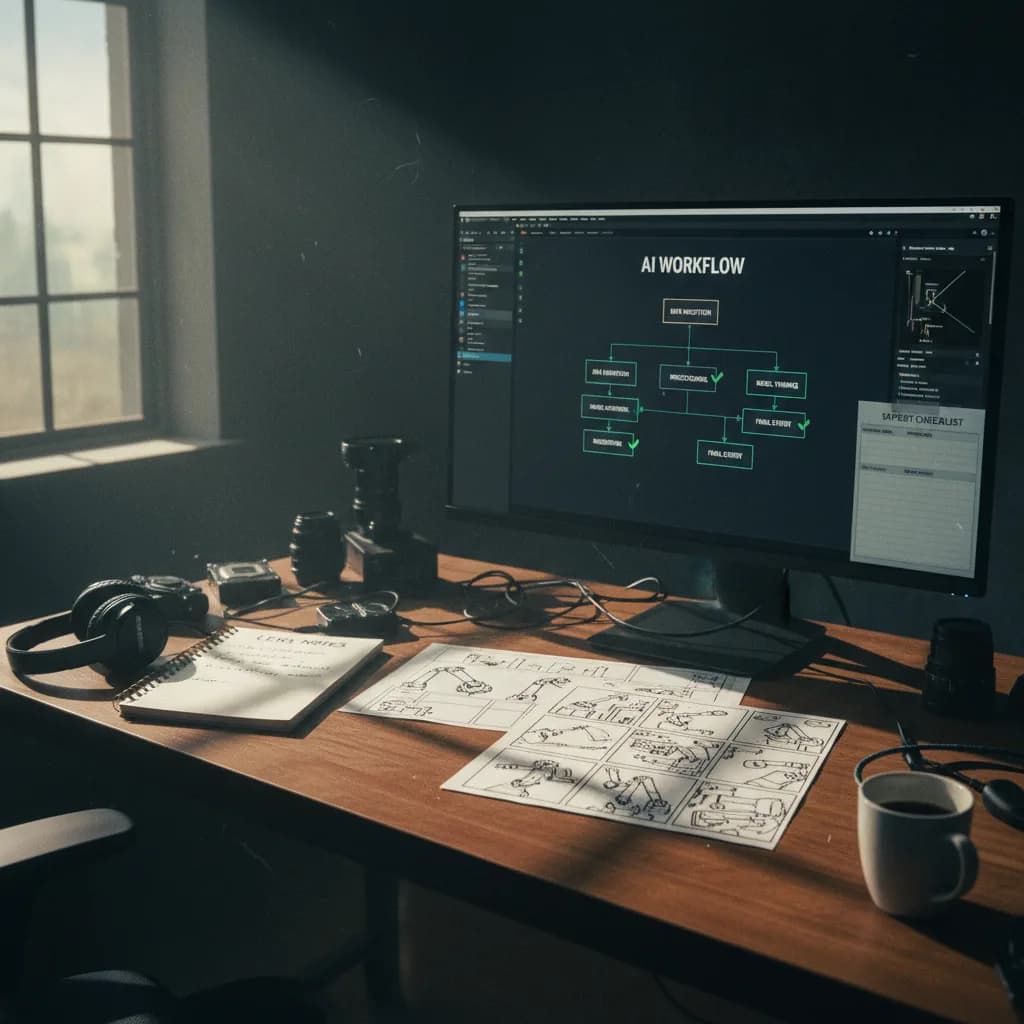 Image corps - workflow Améliorer instantanément le son d'un mauvais enregistrement micro avec l'IA Image corps - workflow Améliorer instantanément le son d'un mauvais enregistrement micro avec l'IA