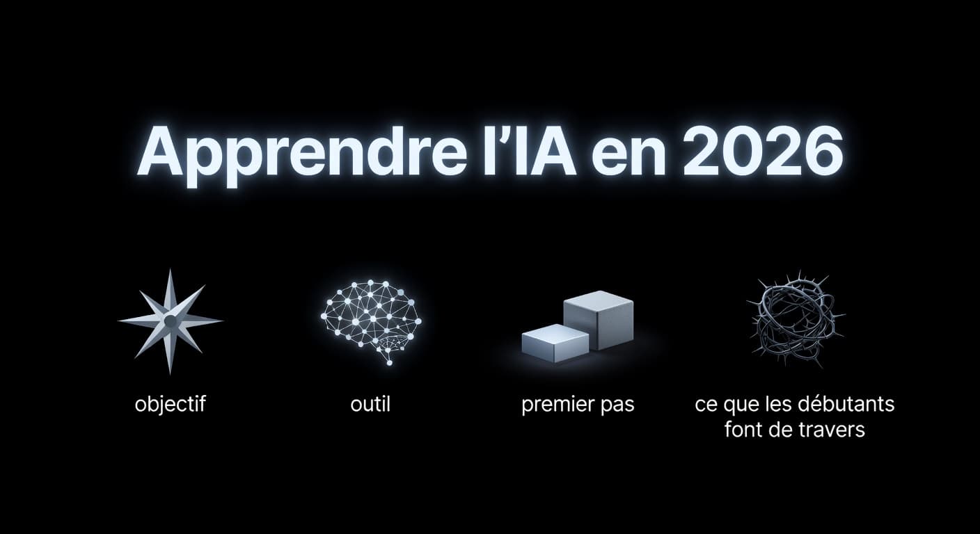 Apprendre l'IA en 2026 : par où commencer quand on est un vrai débutant ?