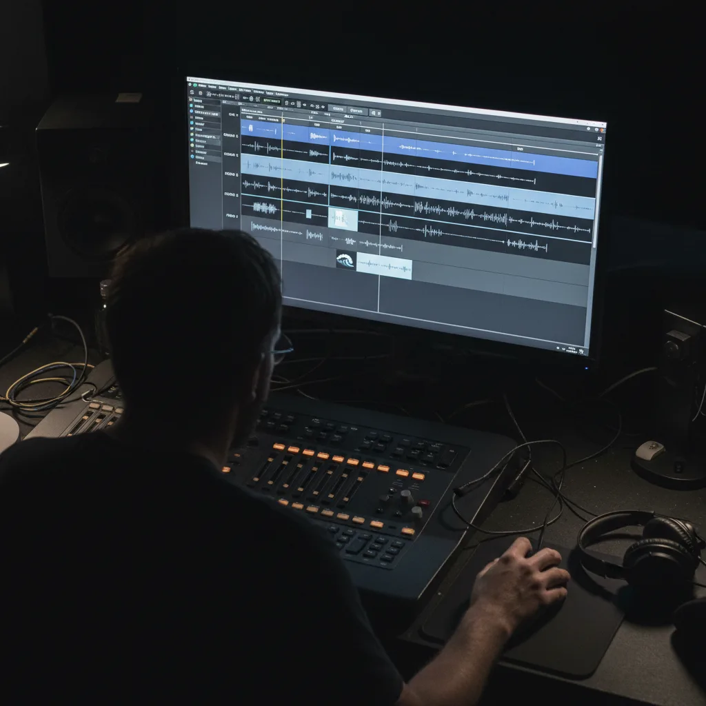 Image corps – Timeline montage avec voix et SFX Image corps – Timeline montage avec voix et SFX