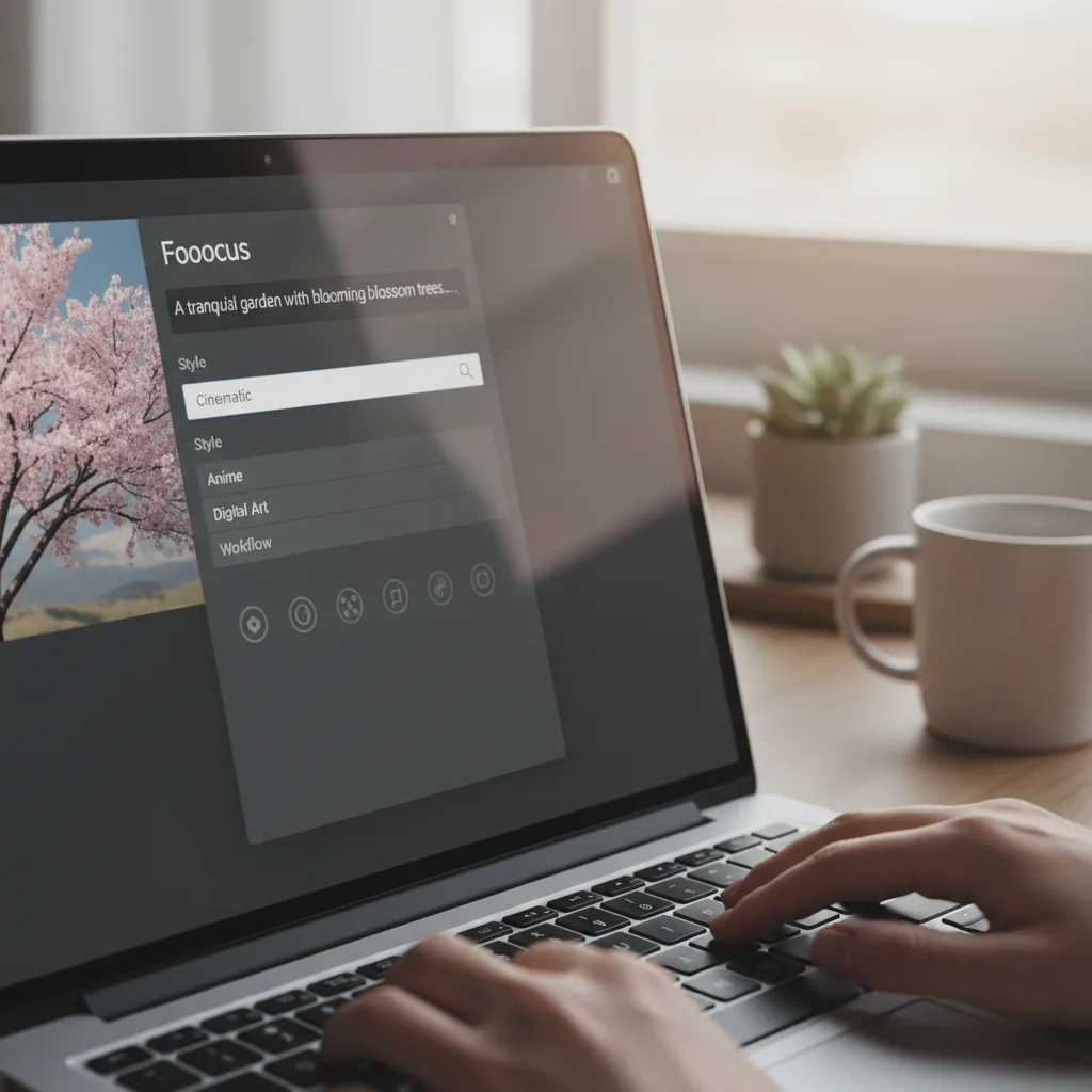 Image corps – Interface Fooocus prompt et style Image corps – Interface Fooocus prompt et style