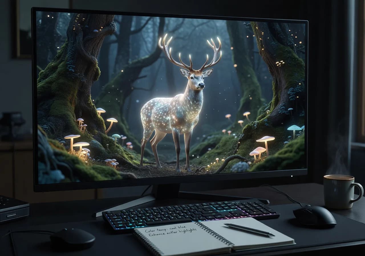 Image corps – Résultat Luma 4K sur écran Image corps – Résultat Luma 4K sur écran