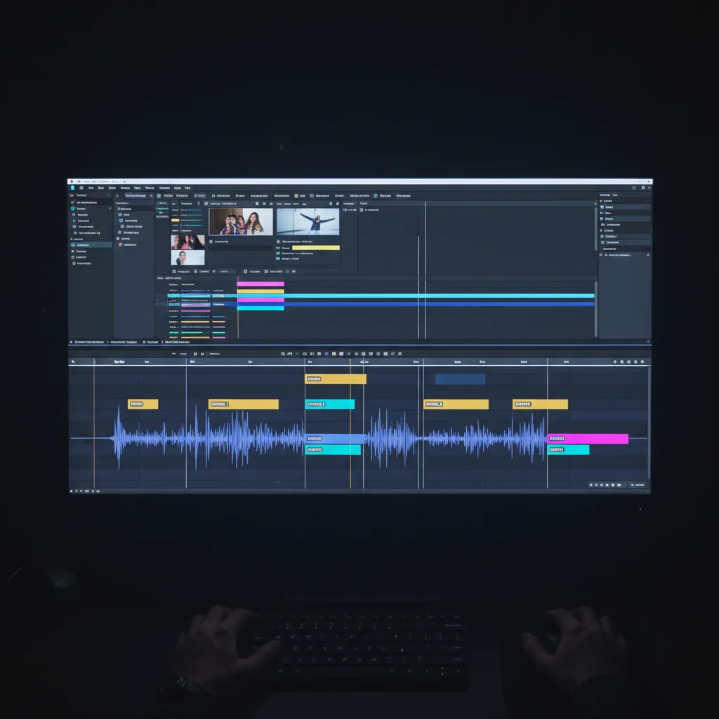 Image corps – Timeline avec piste Udio multi-sections Image corps – Timeline avec piste Udio multi-sections