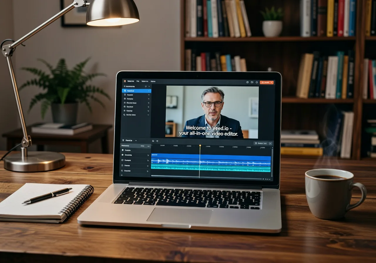 Image corps – Interface Veed sous-titres et audio Image corps – Interface Veed sous-titres et audio