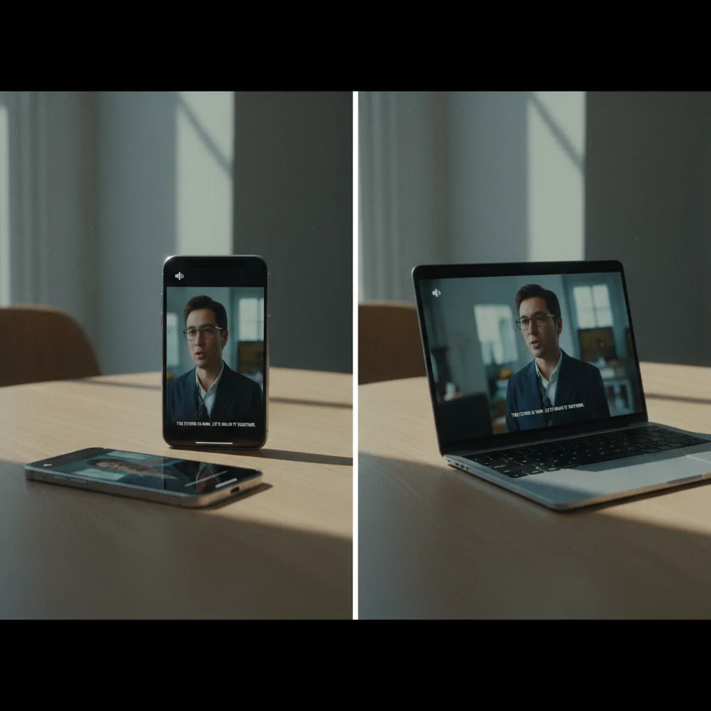 Image corps – Vidéo exportée avec sous-titres et audio propre Image corps – Vidéo exportée avec sous-titres et audio propre