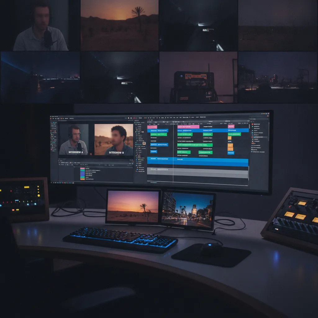 Image corps – Timeline avec B-roll et A-roll Image corps – Timeline avec B-roll et A-roll