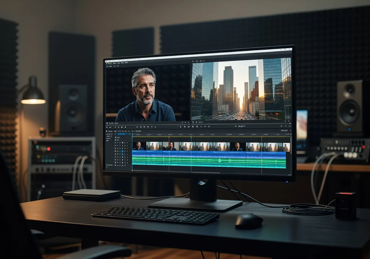 Image corps – Timeline avec B-roll et A-roll Image corps – Timeline avec B-roll et A-roll