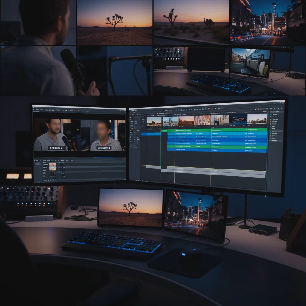 Image corps – Timeline avec B-roll et A-roll Image corps – Timeline avec B-roll et A-roll