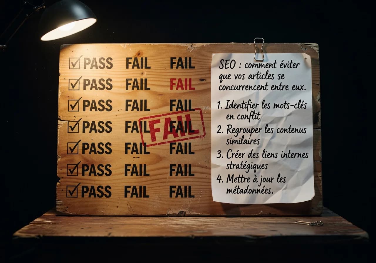 Cannibalisation SEO : comment éviter que vos articles se concurrencent entre eux quality control Cannibalisation SEO : comment éviter que vos articles se concurrencent entre eux quality control