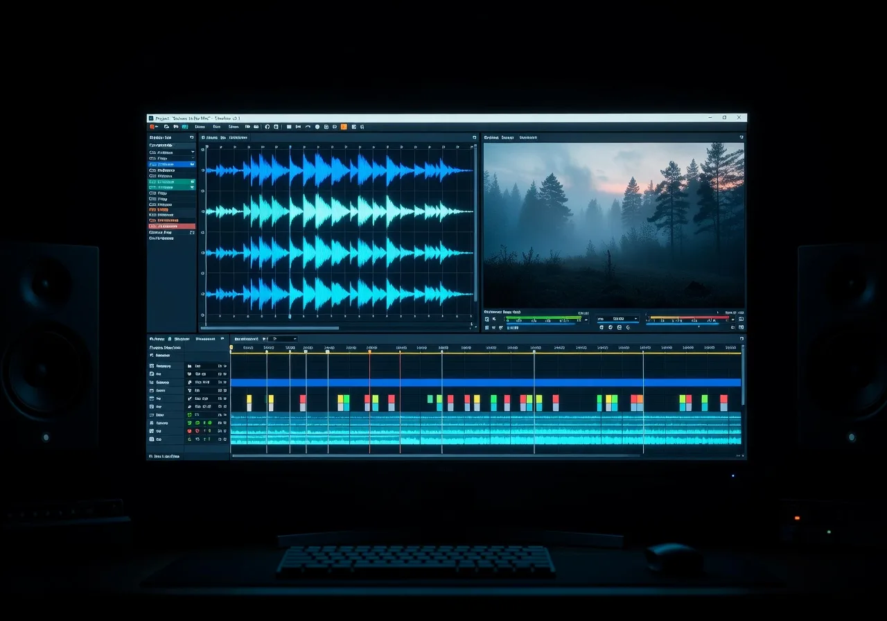 Image corps – Clip et waveform Image corps – Clip et waveform