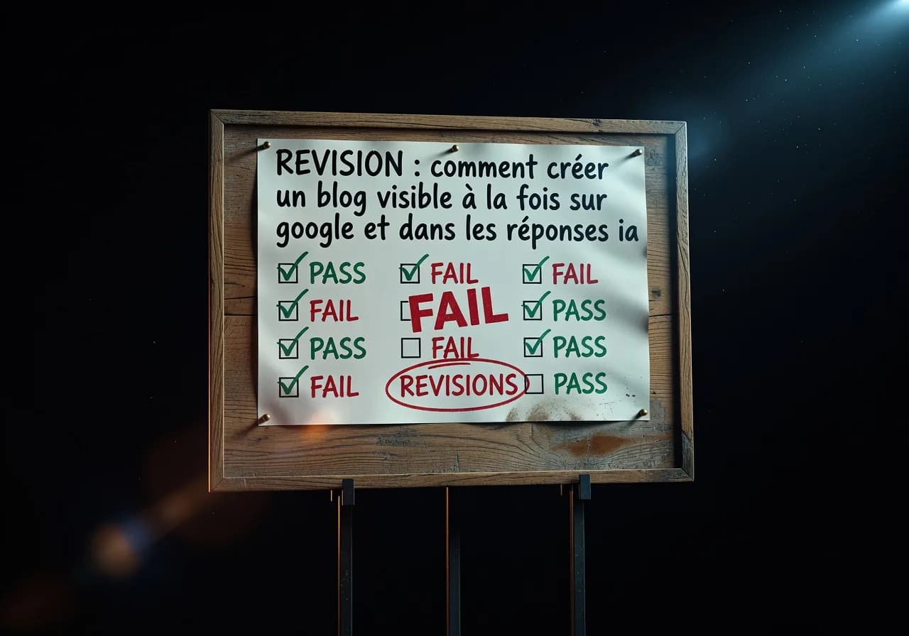 Comment créer un blog visible à la fois sur Google et dans les réponses IA quality control Comment créer un blog visible à la fois sur Google et dans les réponses IA quality control
