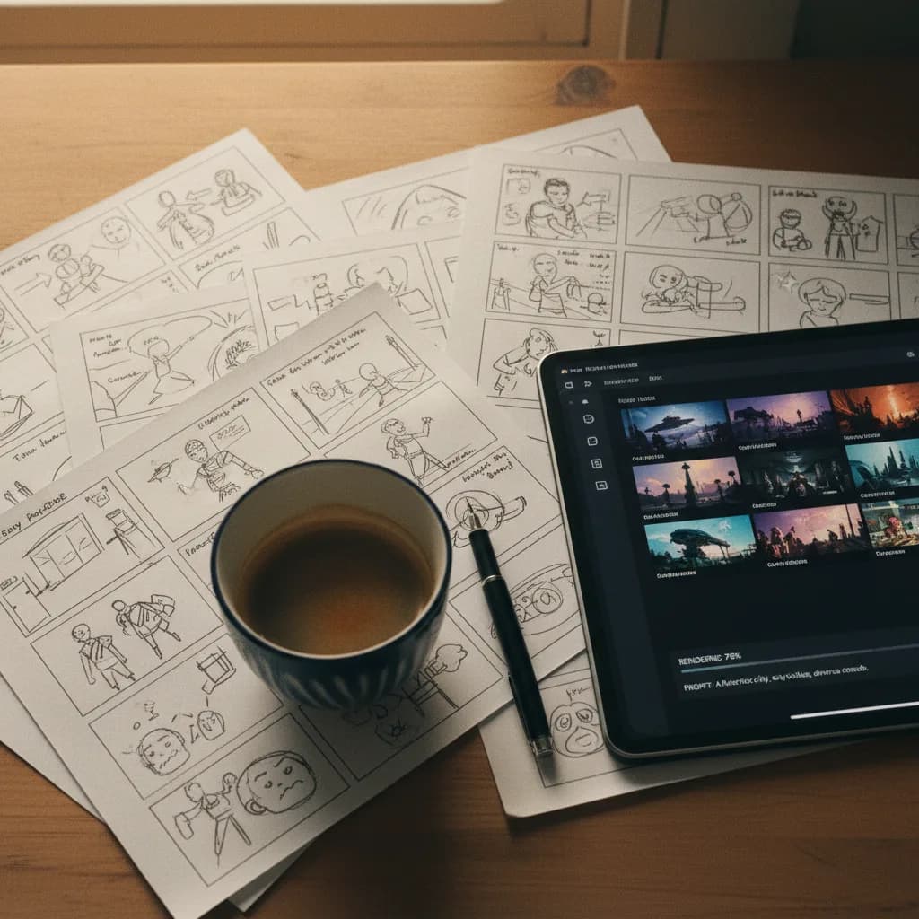 Image corps – Storyboard et préparation Image corps – Storyboard et préparation