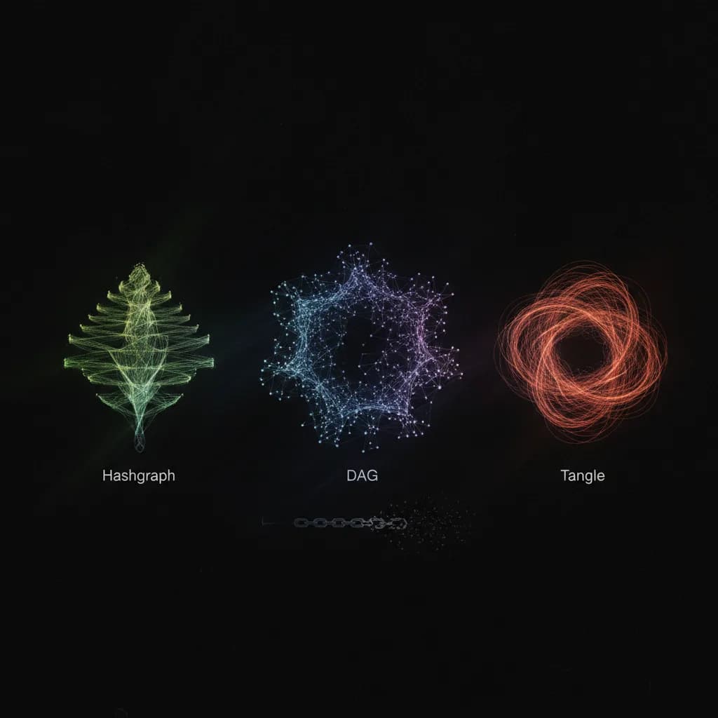 Cryptomonnaie sans blockchain : DAG, Tangle et Hashgraph expliqués Cryptomonnaie sans blockchain : DAG, Tangle et Hashgraph expliqués