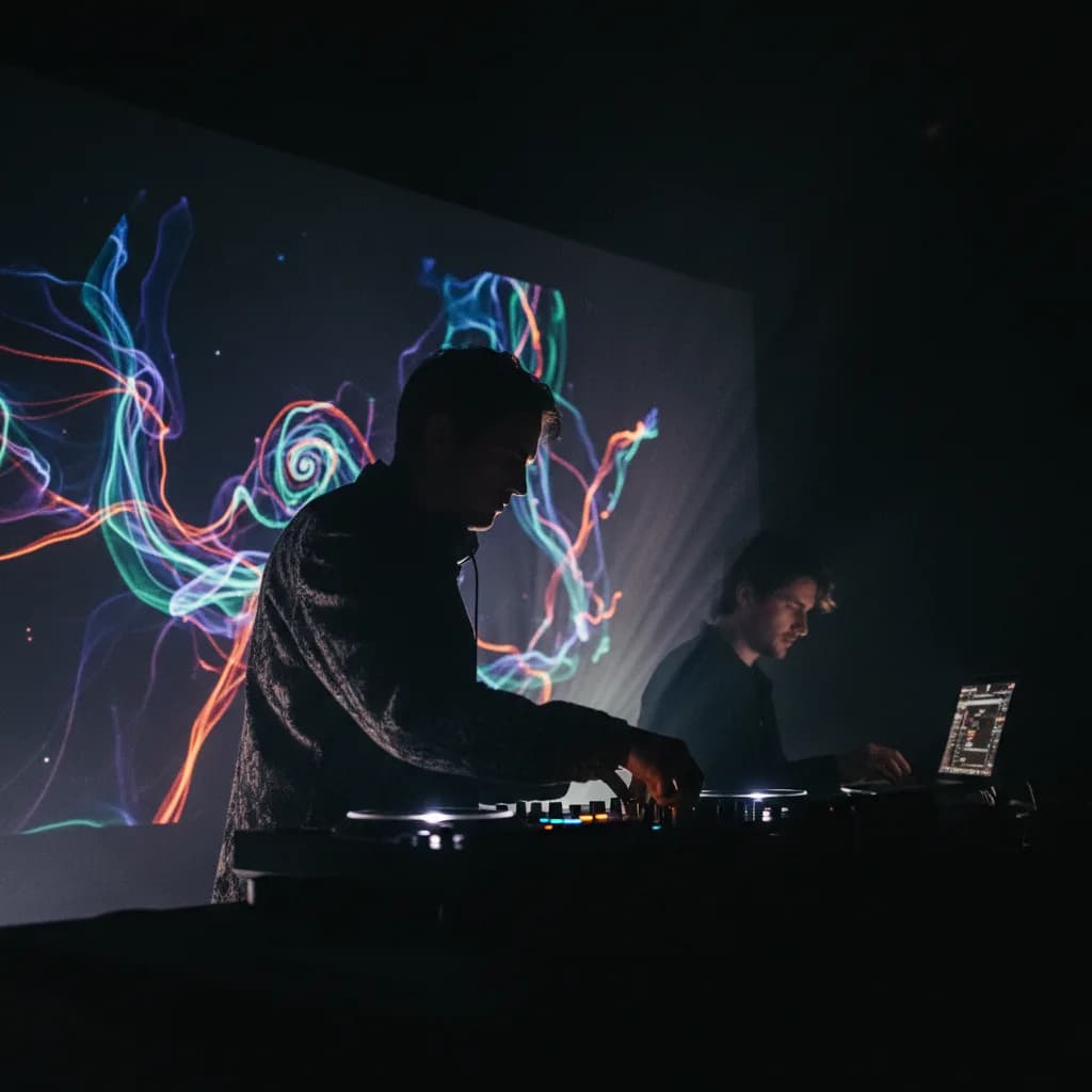 DJ et VJ : loops visuels IA pour sets live et projection mapping