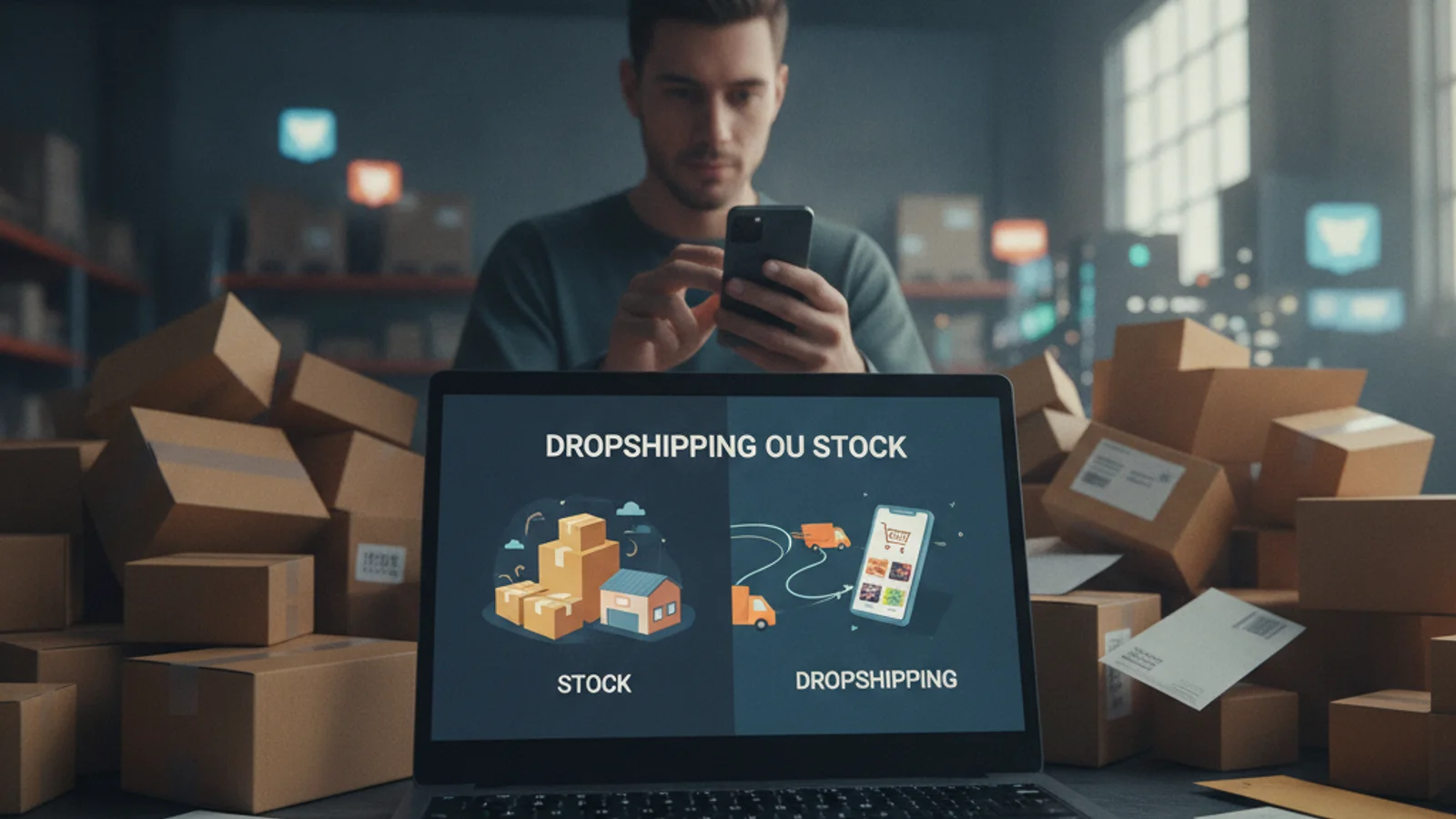 Dropshipping ou stock : comment choisir le bon modèle pour ton business Dropshipping ou stock : comment choisir le bon modèle pour ton business