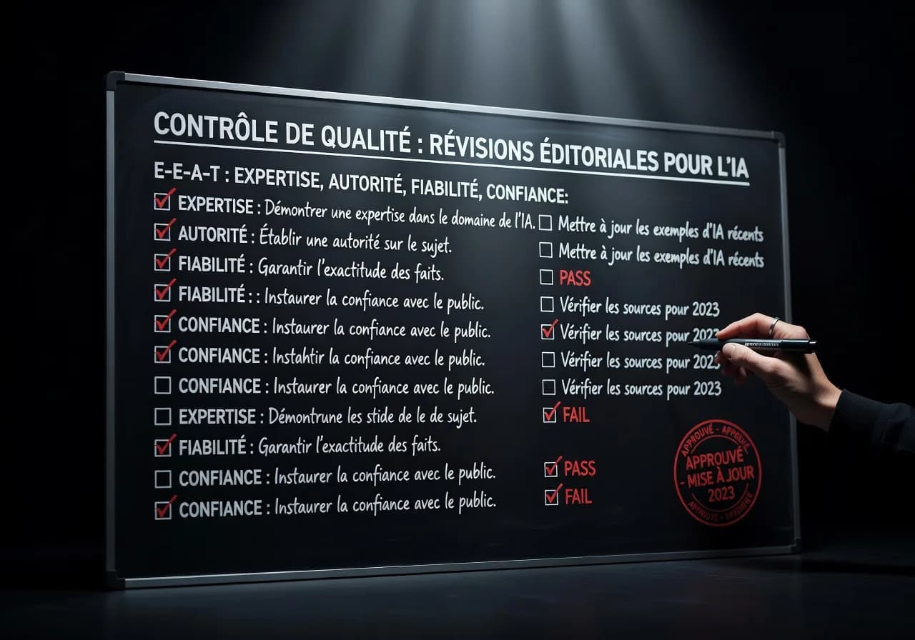 E-E-A-T : comment renforcer la crédibilité de votre site sur l’IA quality control E-E-A-T : comment renforcer la crédibilité de votre site sur l’IA quality control