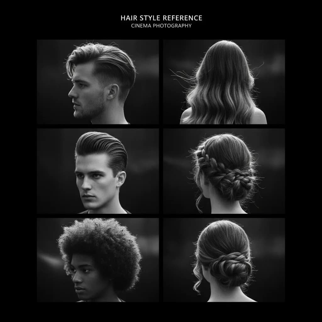 Illustration – Référence visuelle pour le coiffeur Illustration – Référence visuelle pour le coiffeur