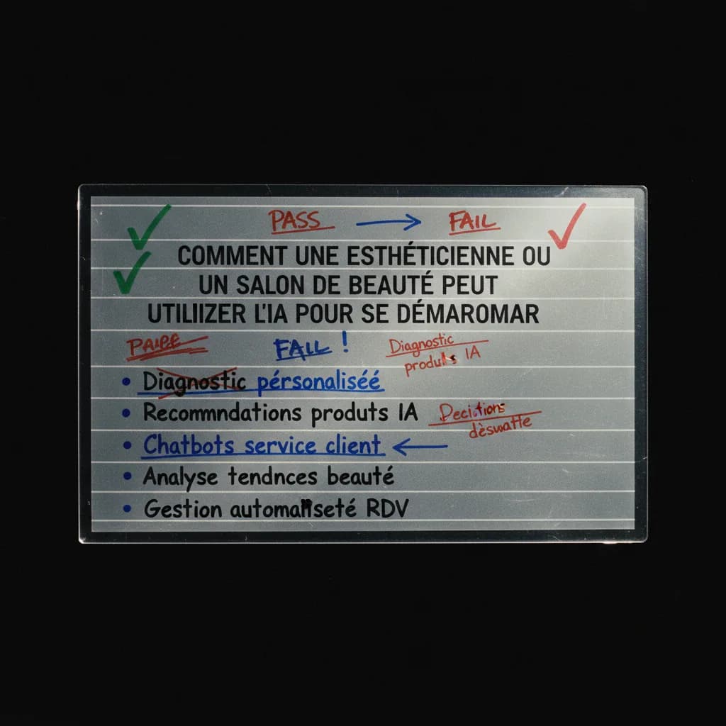 Comment une esthéticienne ou un salon de beauté peut utiliser l’IA pour se démarquer quality control Comment une esthéticienne ou un salon de beauté peut utiliser l’IA pour se démarquer quality control