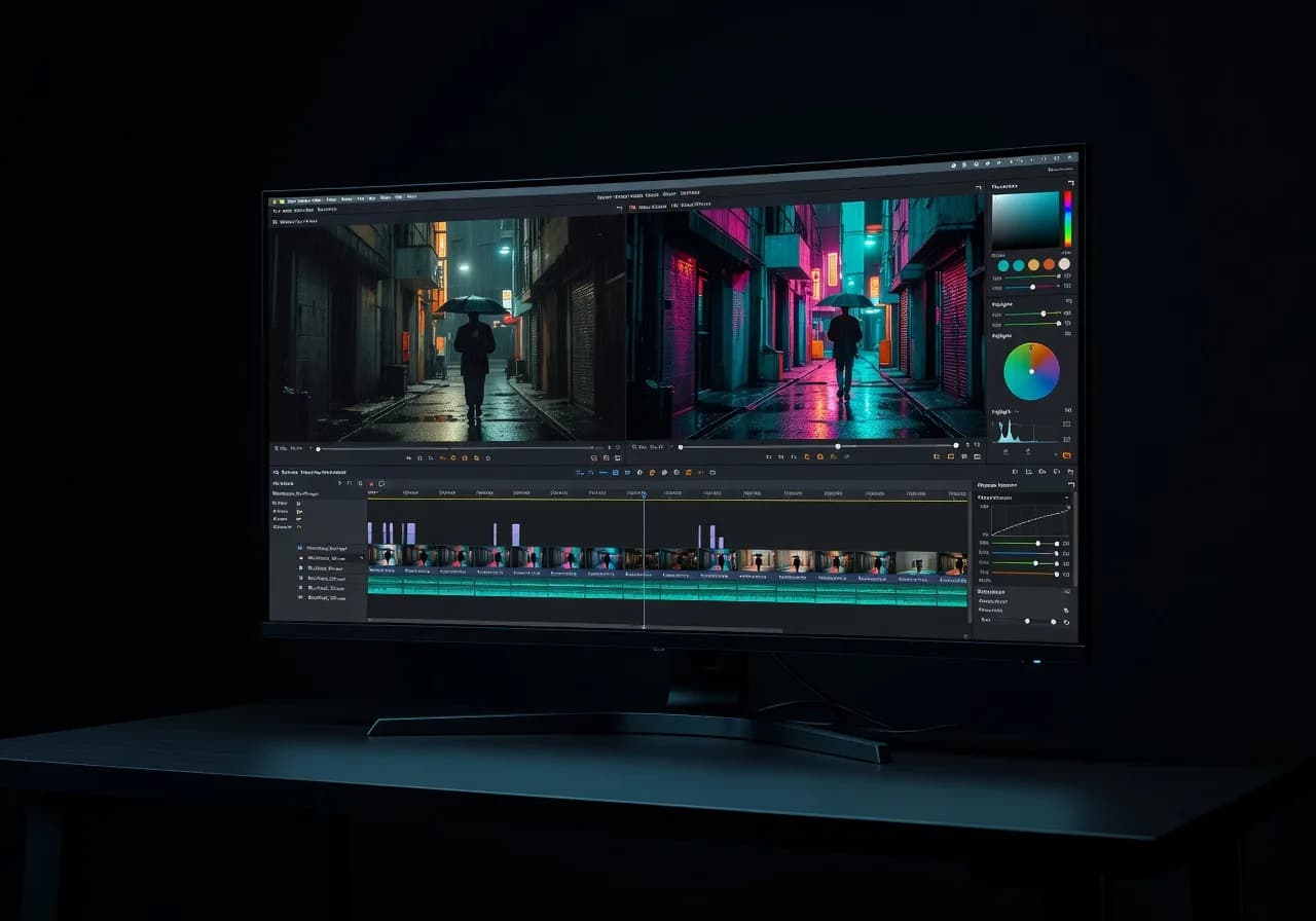 Image corps – Timeline avant / après étalonnage Image corps – Timeline avant / après étalonnage