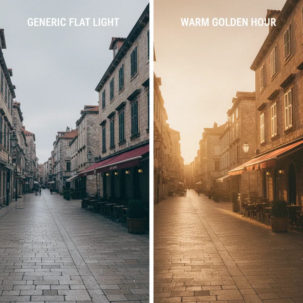 Image corps – Comparaison avant/après prompt structuré Image corps – Comparaison avant/après prompt structuré