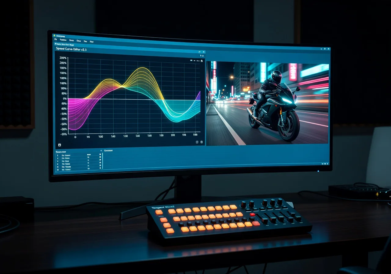 Image corps – Ralenti et courbe de vitesse Image corps – Ralenti et courbe de vitesse