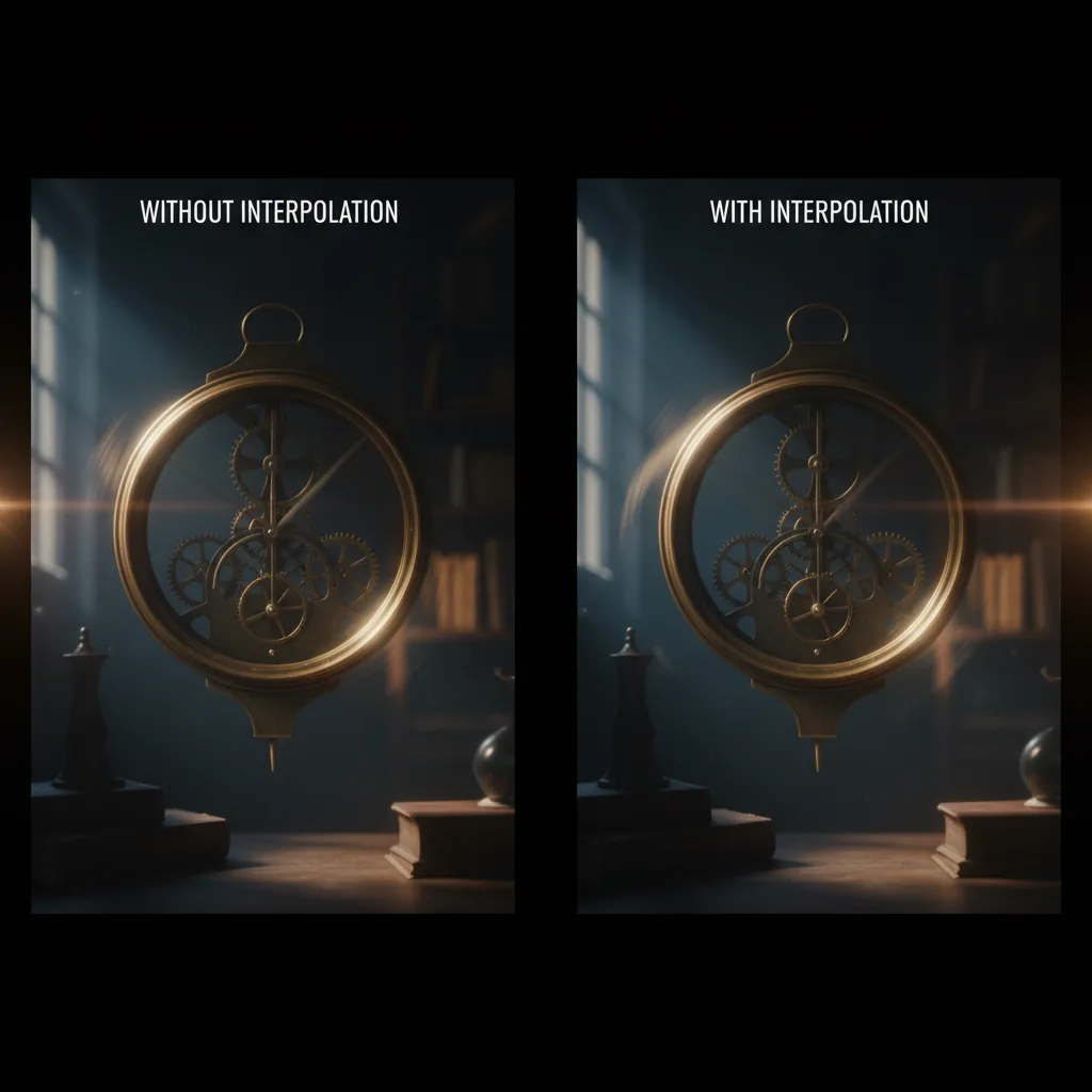 Image corps – Comparaison avec / sans interpolation Image corps – Comparaison avec / sans interpolation