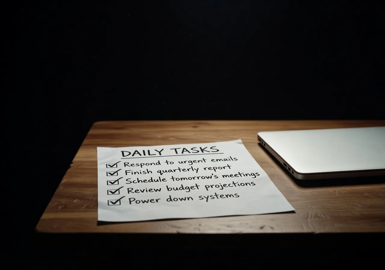 Image corps – Fin de journée, tâches faites Image corps – Fin de journée, tâches faites