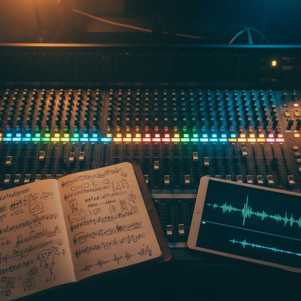 Image corps – Console et waveform IA Image corps – Console et waveform IA