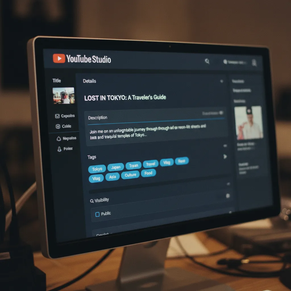 Image corps – YouTube Studio et champs Image corps – YouTube Studio et champs