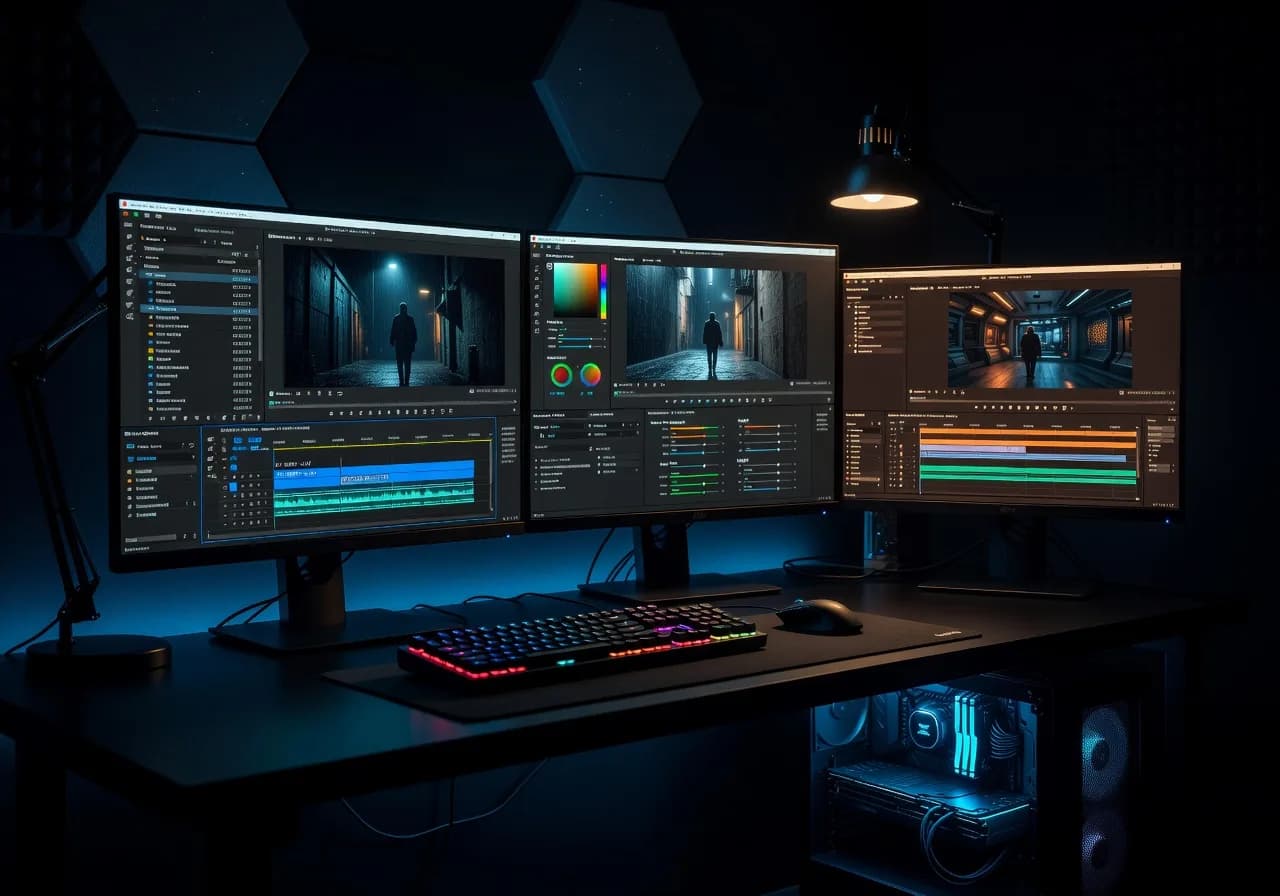 Image corps – Interface Premiere Pro avec masque et effet Image corps – Interface Premiere Pro avec masque et effet