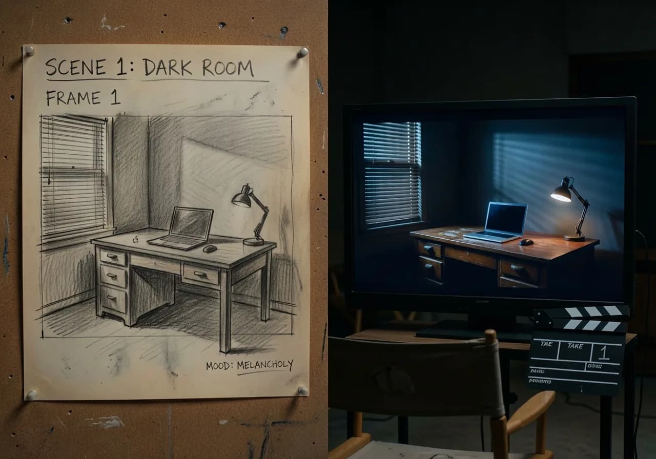 Image corps – Passage storyboard à génération vidéo Image corps – Passage storyboard à génération vidéo