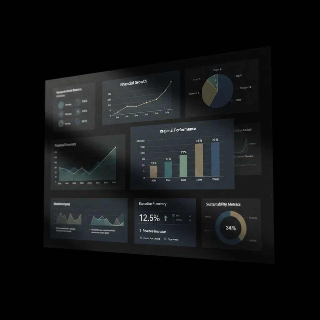 Workflow de création d'une dataviz IA pour un rapport annuel, de la donnée brute au visuel final Workflow de création d'une dataviz IA pour un rapport annuel, de la donnée brute au visuel final