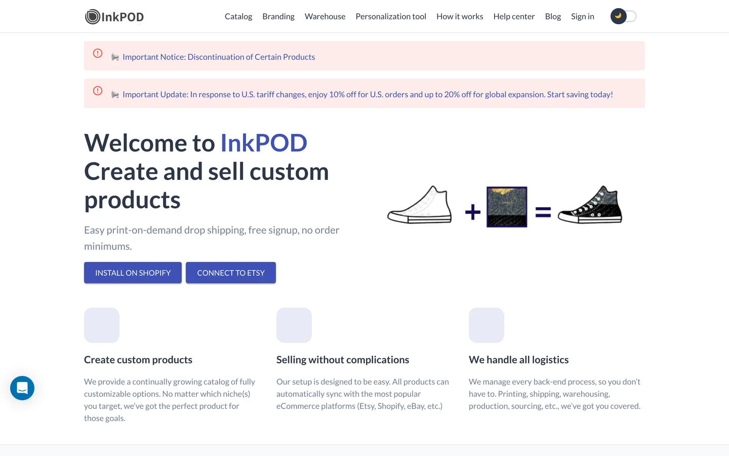 InkPOD print on demand : accueil du site inkpodfulfillment.com InkPOD print on demand : accueil du site inkpodfulfillment.com