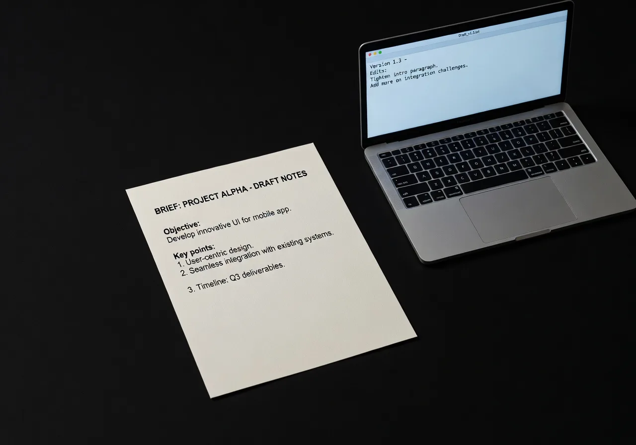 Image corps – Brief et brouillon Image corps – Brief et brouillon