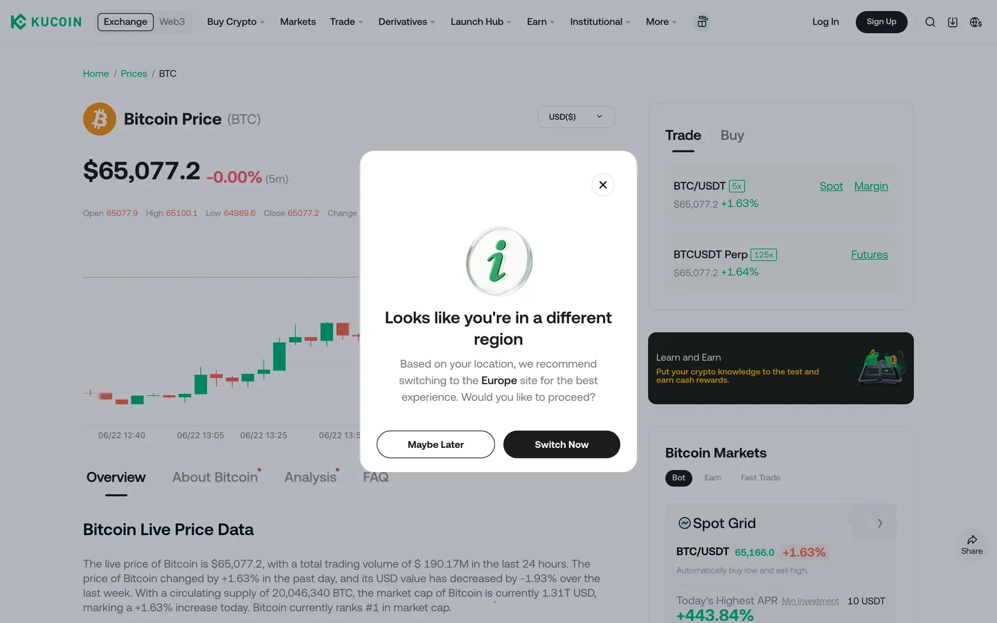 Page tarifs de Kucoin (capture) Page tarifs de Kucoin (capture)
