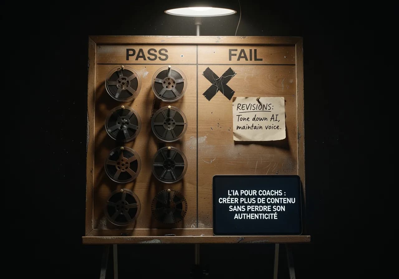 L’IA pour coachs : créer plus de contenu sans perdre son authenticité quality control L’IA pour coachs : créer plus de contenu sans perdre son authenticité quality control