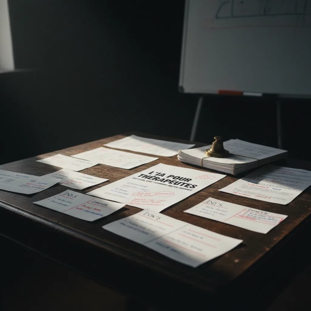 L’IA pour thérapeutes : que faire, quoi éviter, et comment rester crédible workflow L’IA pour thérapeutes : que faire, quoi éviter, et comment rester crédible workflow