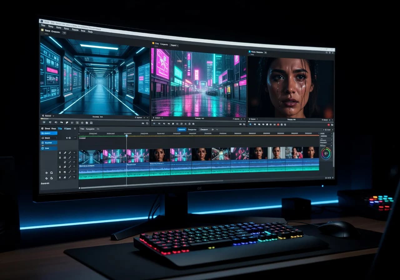 Image corps – Timeline avec plans étendus et enchaînés Image corps – Timeline avec plans étendus et enchaînés