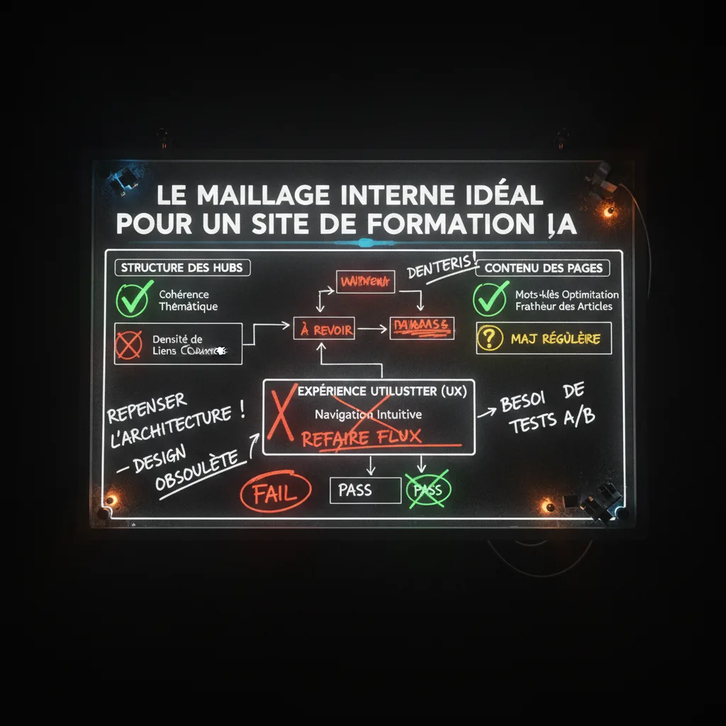 Le maillage interne idéal pour un site de formation IA quality control Le maillage interne idéal pour un site de formation IA quality control