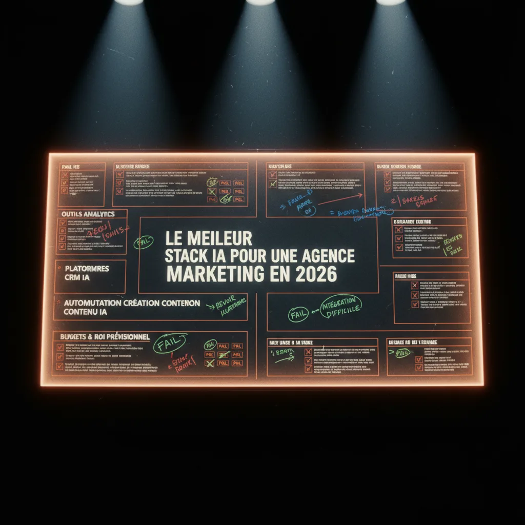 Le meilleur stack IA pour une agence marketing en 2026 quality control Le meilleur stack IA pour une agence marketing en 2026 quality control