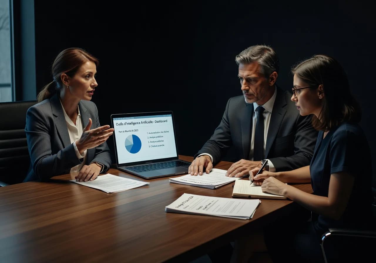 Illustration – Travail en français avec IA Illustration – Travail en français avec IA