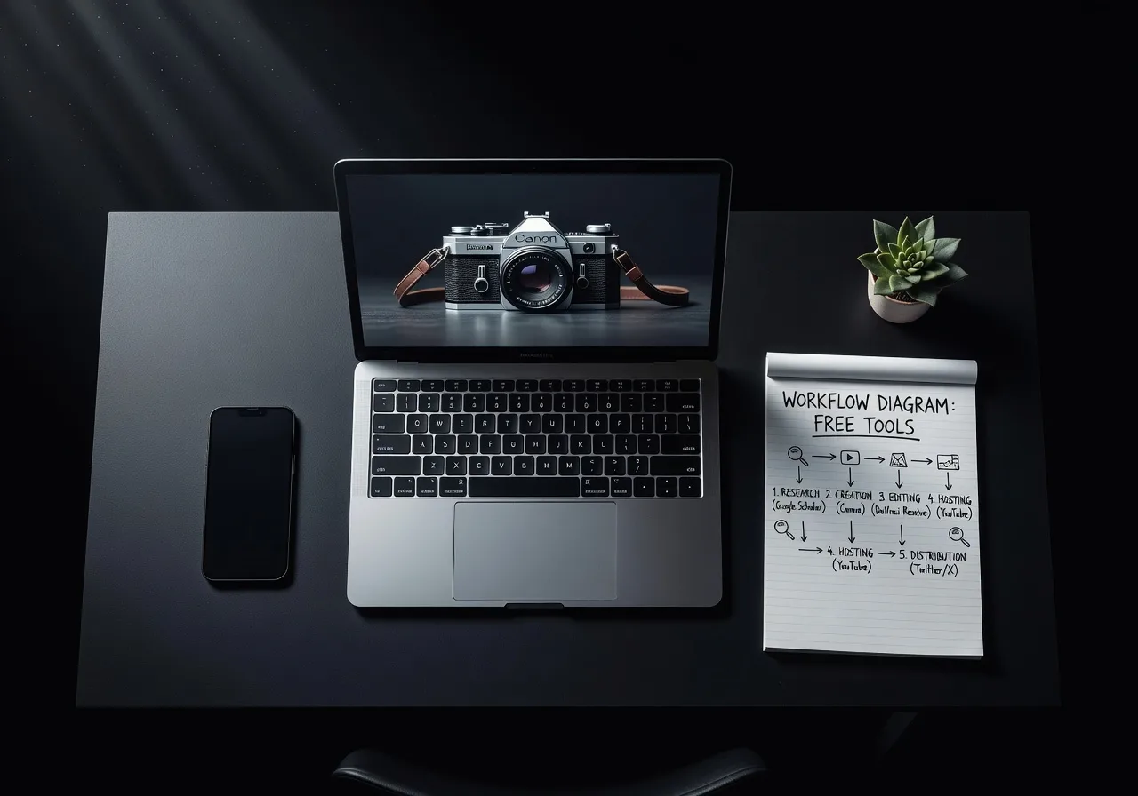 Illustration – Workflow avec outils gratuits Illustration – Workflow avec outils gratuits
