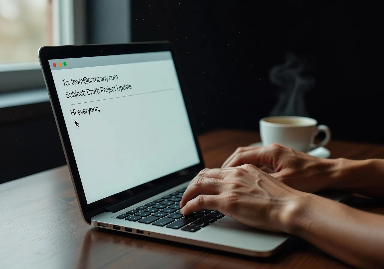 Illustration – Gestion efficace des emails professionnels Illustration – Gestion efficace des emails professionnels