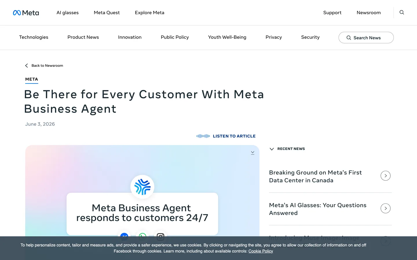 Meta Business Agent : un agent IA gratuit sur WhatsApp et Instagram jusqu'au 1er août