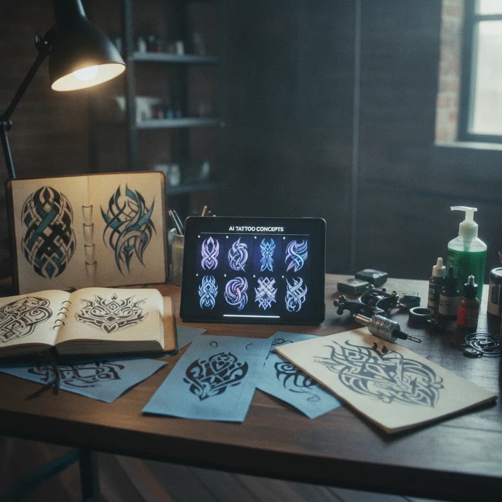 Concevoir des modèles de tatouages uniques et personnalisés avec l'IA