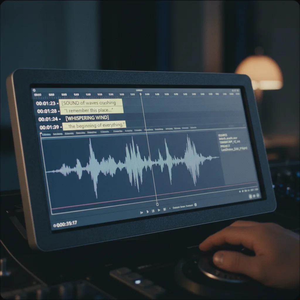 Image corps – Transcription + timeline Image corps – Transcription + timeline