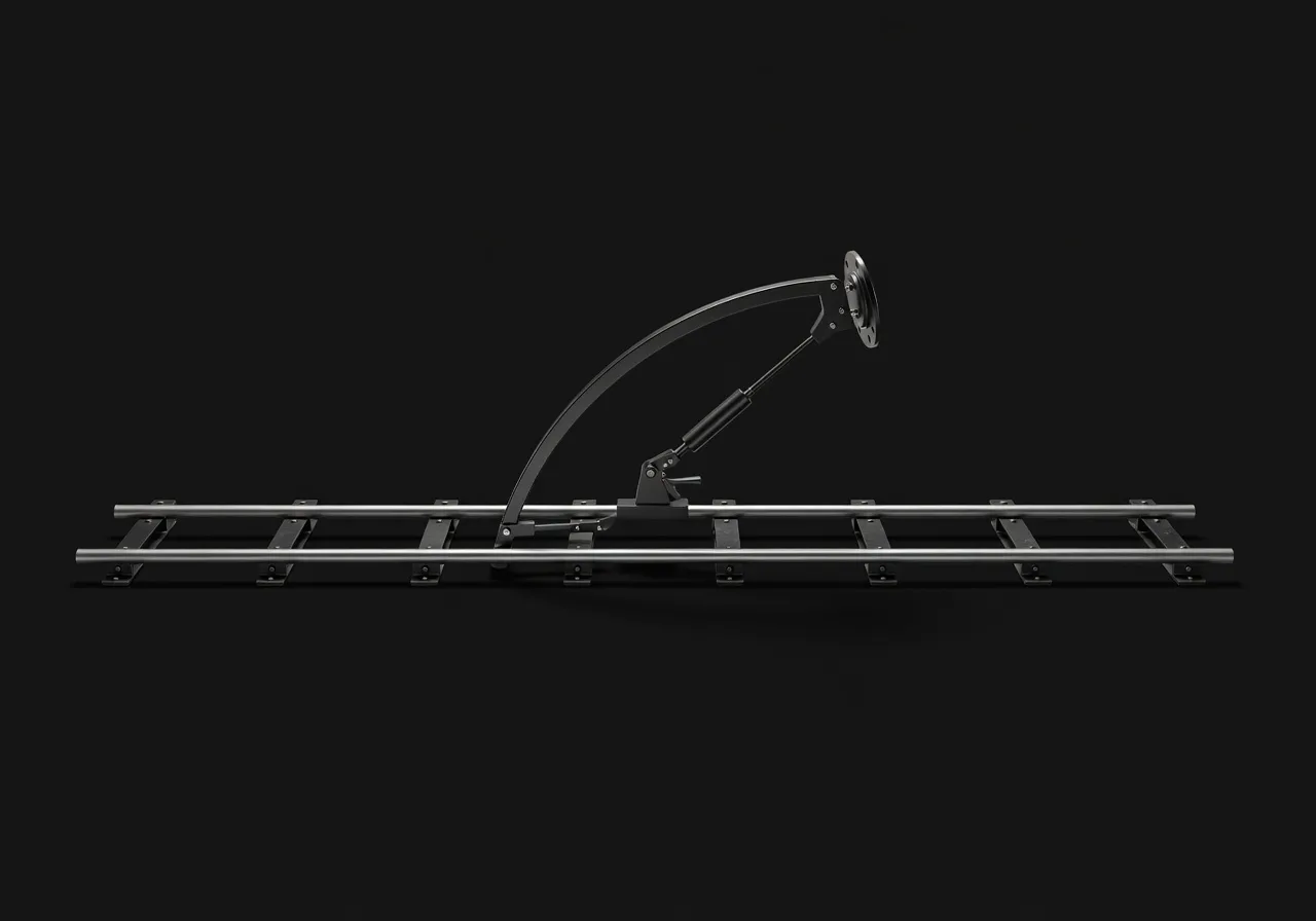 Image corps – Schéma de mouvement de caméra sur fond noir Image corps – Schéma de mouvement de caméra sur fond noir