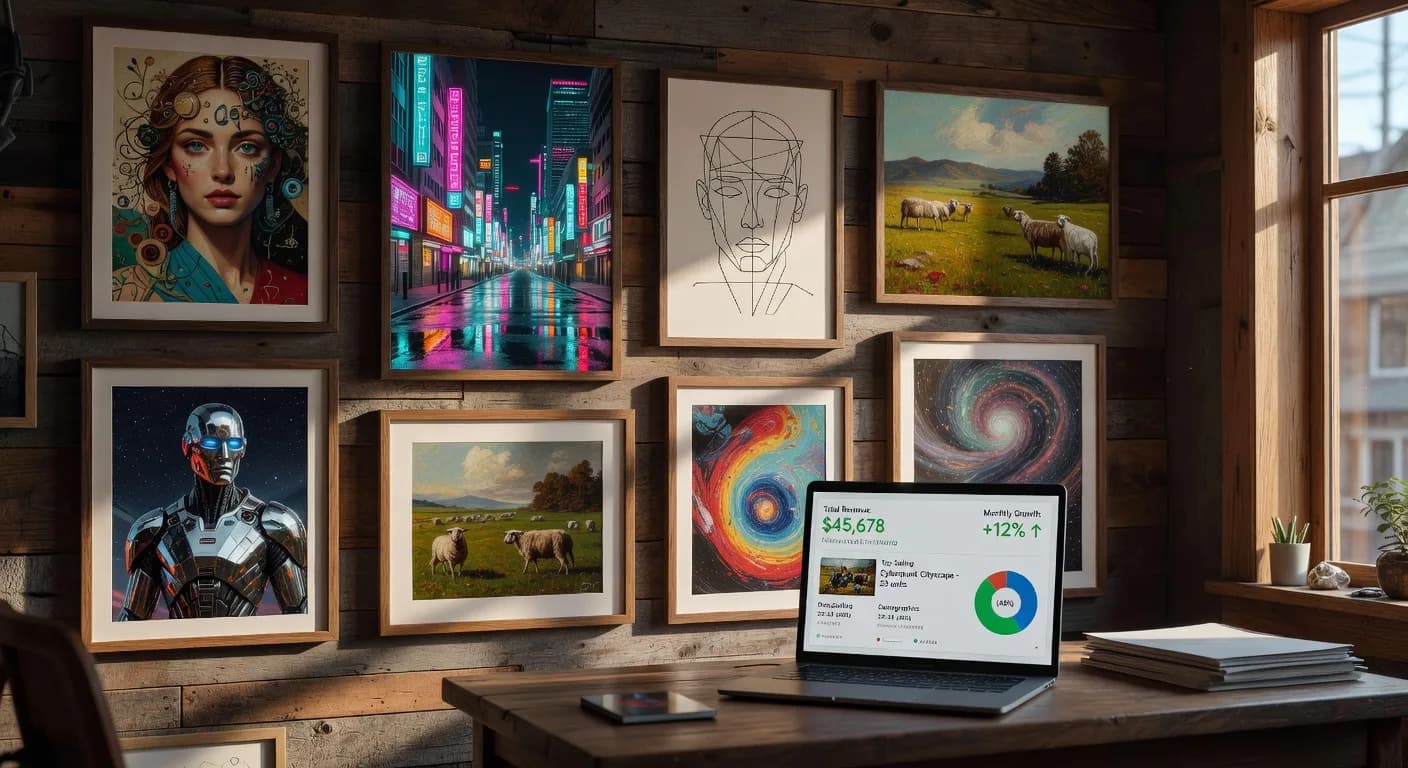 Les 5 niches les plus rentables pour vendre de l'art IA