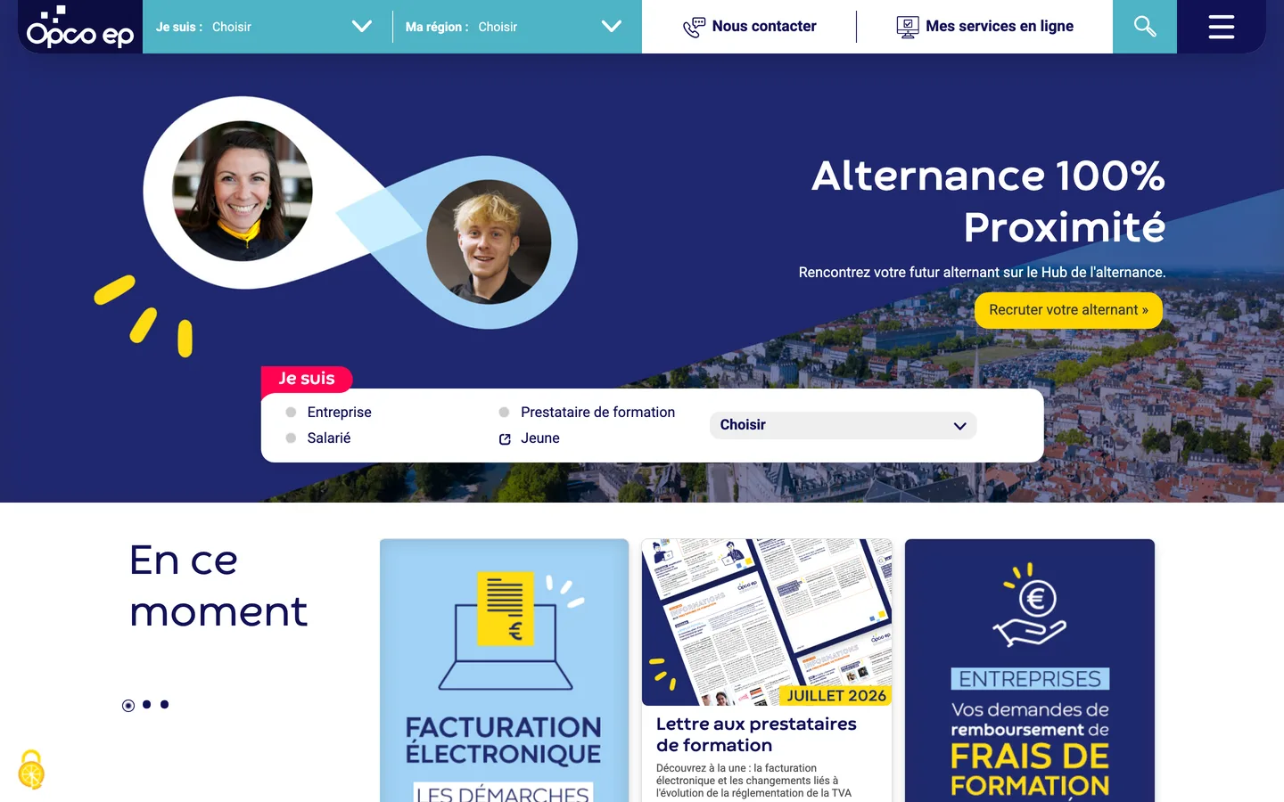 OPCO EP, espace en ligne et financement formation OPCO EP, espace en ligne et financement formation