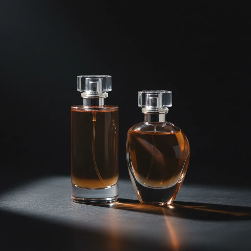 Packshot cosmétique luxe IA, éclairage et composition studio Packshot cosmétique luxe IA, éclairage et composition studio